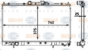 8MK 376 718-511 HELLA chladič motora 8MK 376 718-511 HELLA