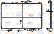 8MK 376 718-521 HELLA chladič motora 8MK 376 718-521 HELLA