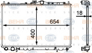 8MK 376 718-541 HELLA chladič motora 8MK 376 718-541 HELLA