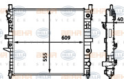 8MK 376 718-591 HELLA chladič motora 8MK 376 718-591 HELLA