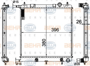 8MK 376 718-621 HELLA chladič motora 8MK 376 718-621 HELLA