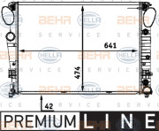 8MK 376 718-741 HELLA chladič motora 8MK 376 718-741 HELLA