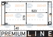 8MK 376 719-011 HELLA chladič motora 8MK 376 719-011 HELLA