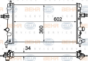 8MK 376 719-064 HELLA chladič motora 8MK 376 719-064 HELLA