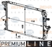 8MK 376 719-161 HELLA chladič motora 8MK 376 719-161 HELLA