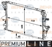 8MK 376 719-171 HELLA chladič motora 8MK 376 719-171 HELLA