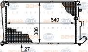 8MK 376 719-201 HELLA chladič motora 8MK 376 719-201 HELLA