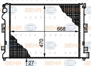 8MK 376 719-231 HELLA chladič motora 8MK 376 719-231 HELLA