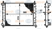 8MK 376 719-251 HELLA chladič motora 8MK 376 719-251 HELLA