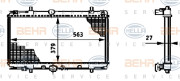 8MK 376 719-291 HELLA chladič motora 8MK 376 719-291 HELLA