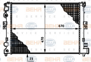 8MK 376 719-474 HELLA chladič motora 8MK 376 719-474 HELLA