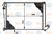 8MK 376 719-491 HELLA chladič motora 8MK 376 719-491 HELLA