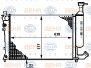 8MK 376 719-511 HELLA chladič motora 8MK 376 719-511 HELLA