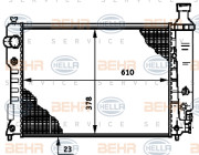 8MK 376 719-611 HELLA chladič motora 8MK 376 719-611 HELLA