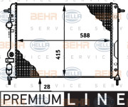 8MK 376 719-661 HELLA chladič motora 8MK 376 719-661 HELLA