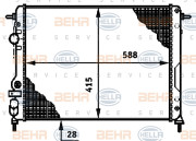 8MK 376 719-664 HELLA chladič motora 8MK 376 719-664 HELLA