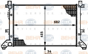 8MK 376 719-704 HELLA chladič motora 8MK 376 719-704 HELLA