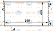 8MK 376 719-711 HELLA chladič motora 8MK 376 719-711 HELLA