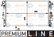 8MK 376 719-741 HELLA chladič motora 8MK 376 719-741 HELLA