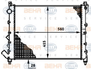 8MK 376 719-761 HELLA chladič motora 8MK 376 719-761 HELLA