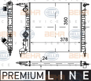 8MK 376 720-021 HELLA chladič motora 8MK 376 720-021 HELLA