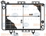 8MK 376 720-041 HELLA chladič motora 8MK 376 720-041 HELLA