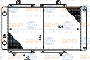 8MK 376 720-071 HELLA chladič motora 8MK 376 720-071 HELLA