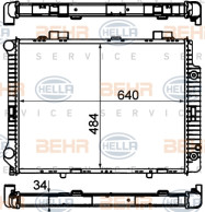 8MK 376 720-381 HELLA chladič motora 8MK 376 720-381 HELLA