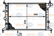 8MK 376 720-401 HELLA chladič motora 8MK 376 720-401 HELLA