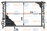 8MK 376 720-441 HELLA chladič motora 8MK 376 720-441 HELLA