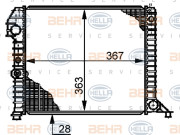 8MK 376 720-471 HELLA chladič motora 8MK 376 720-471 HELLA