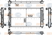 8MK 376 720-591 HELLA chladič motora 8MK 376 720-591 HELLA