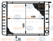 8MK 376 720-681 HELLA chladič motora 8MK 376 720-681 HELLA