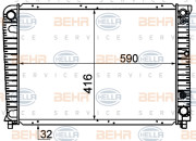 8MK 376 720-721 HELLA chladič motora 8MK 376 720-721 HELLA