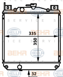 8MK 376 720-731 HELLA chladič motora 8MK 376 720-731 HELLA