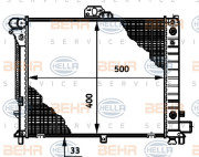 8MK 376 720-781 HELLA chladič motora 8MK 376 720-781 HELLA