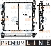 8MK 376 721-111 HELLA chladič motora 8MK 376 721-111 HELLA