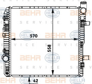 8MK 376 721-251 HELLA chladič motora 8MK 376 721-251 HELLA