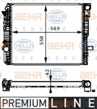 8MK 376 721-271 HELLA chladič motora 8MK 376 721-271 HELLA