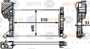 8MK 376 721-354 HELLA chladič motora 8MK 376 721-354 HELLA