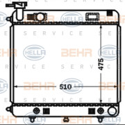 8MK 376 721-371 HELLA chladič motora 8MK 376 721-371 HELLA