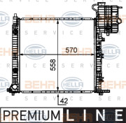 8MK 376 721-411 HELLA chladič motora 8MK 376 721-411 HELLA