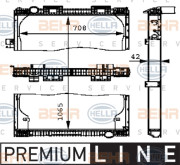 8MK 376 721-461 HELLA chladič motora 8MK 376 721-461 HELLA