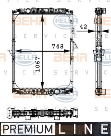 8MK 376 721-541 HELLA chladič motora 8MK 376 721-541 HELLA