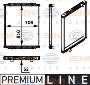 8MK 376 722-241 HELLA chladič motora 8MK 376 722-241 HELLA