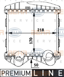 8ML 376 723-021 HELLA chladič plniaceho vzduchu 8ML 376 723-021 HELLA