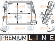 8ML 376 723-481 Chladič turba BEHR HELLA SERVICE *** PREMIUM LINE *** HELLA