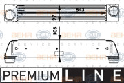 8ML 376 723-501 HELLA chladič plniaceho vzduchu 8ML 376 723-501 HELLA