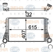 8ML 376 723-544 HELLA chladič plniaceho vzduchu 8ML 376 723-544 HELLA