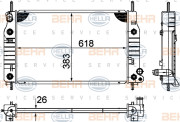 8MK 376 724-541 HELLA chladič motora 8MK 376 724-541 HELLA